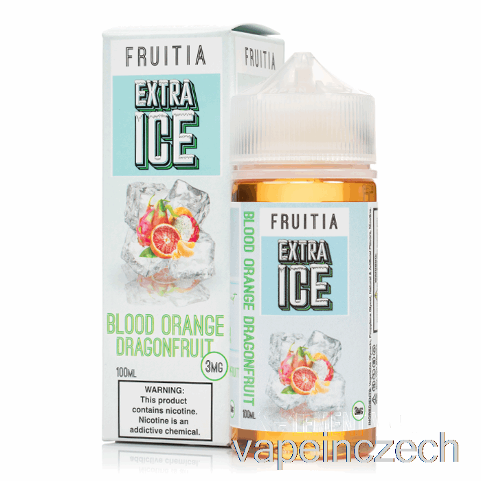 Krvavý Pomeranč Dragonfruit - Extra Led - Fruitia - 100 Ml 6mg Vape Bez Nikotinu